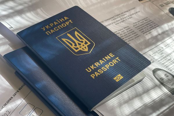 Un passeport ukrainien.