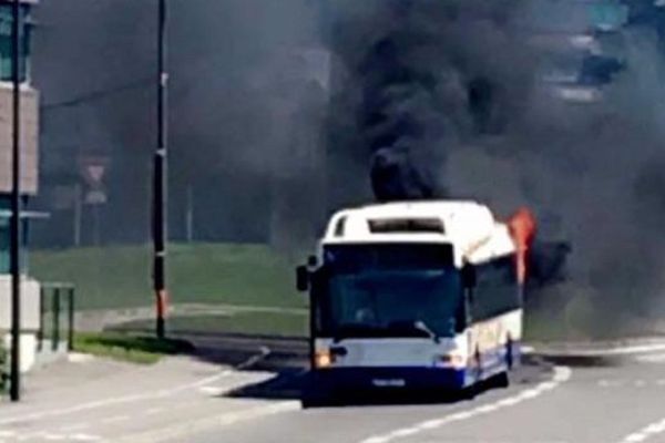 L'incendie a eu lieu au terminus de Balma