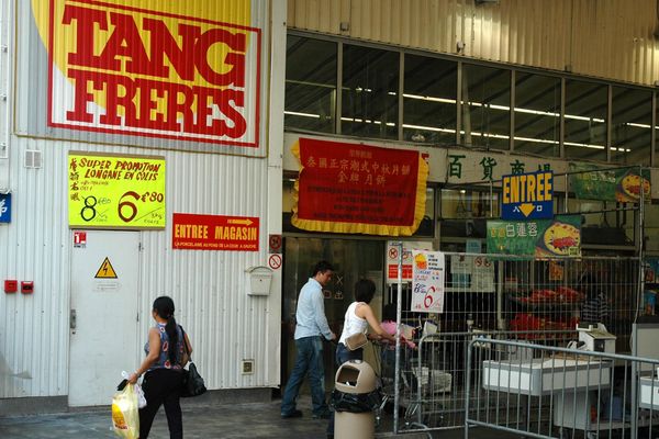 Le magasin des Frères Tang, à Paris, dans le 13e arrondissement.