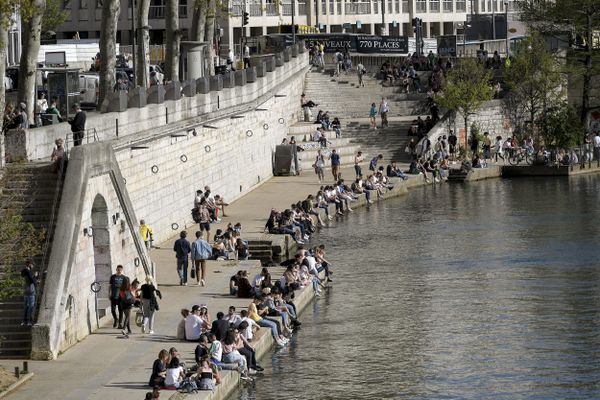 Les quais de Saône en avril 2021