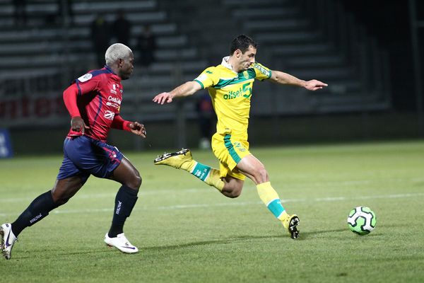 Lors du match aller entre Clermont Foot et le FC Nantes, le 11 décembre 2012