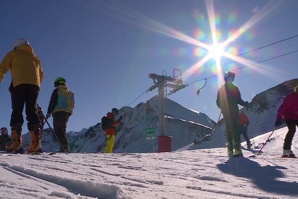 La joie de retrouver les stations de ski béarnaises (ici Artouste) ensoleillées ce week-end.