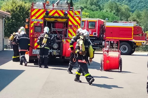 Les pompiers du Tarn-et-Garonne lors d'une intervention