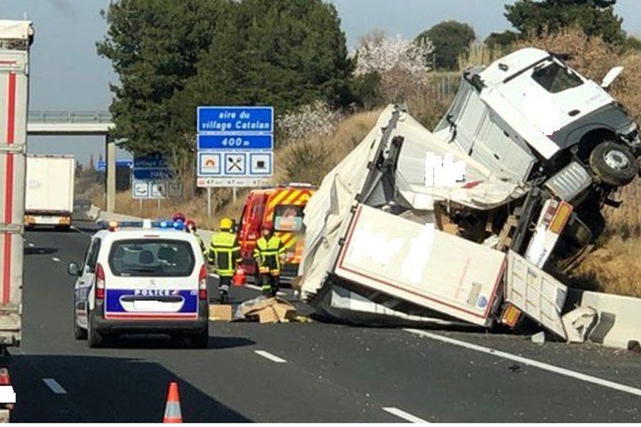 Autoroute A9 : Un Accident De Poids-lourd Provoque Des Perturbations En ...