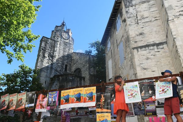 Lors du festival d'Avignon 2019