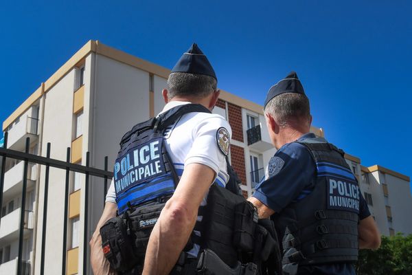 Photo d'illustration de policiers à Perpignan.