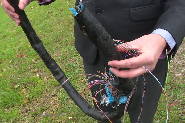 A Saint-Denis-sur-Sarthon, 300 foyers sont privés de téléphone et d'internet depuis le vol de câbles en cuivre.