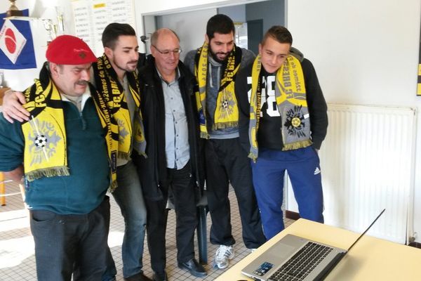 A Bressuire pendant le tirage de la coupe de France