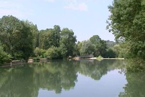 La rivière le Loiret à Olivet (Loiret)