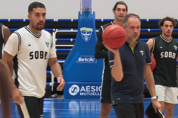 Les hommes de Julien Mahé s'apprêtent à rencontrer Monaco ce 20 septembre (ici à l'entraînement, le 18 septembre).