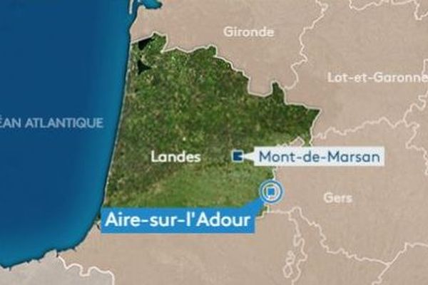 L'accident s'est produit sur la route de Geaune (D2) à Aire-sur-l'Adour.