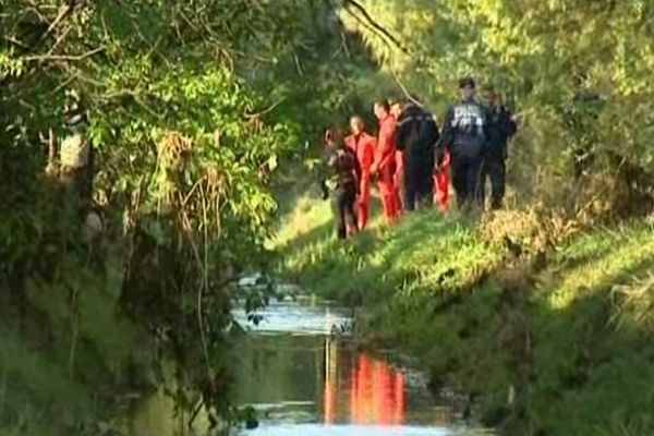 Le corps de l'étudiant disparu le 26 octobre sur le campus de la garde a été retrouvé dans ce ruisseau le lendemain matin.