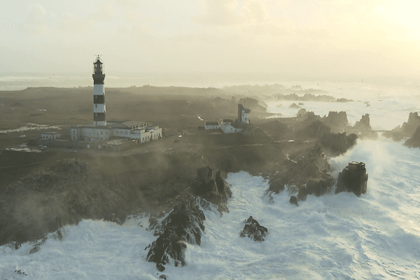 Ile de Ouessant et la mer déchaînée samedi 1er février 2014