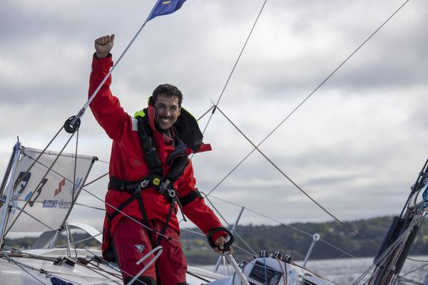 Décomplexé et sans aucune pression, Davy Beaudart signe une super performance pour cette 1ère participation à la Solitaire du Figaro