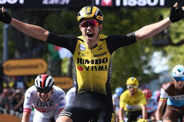 Première victoire d'étape pour Mout Van Aert à Albi