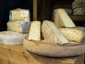 Ceci est un Saint-Nectaire, un fromage qui ressemble au fromage fermier « Le Chasteau ».