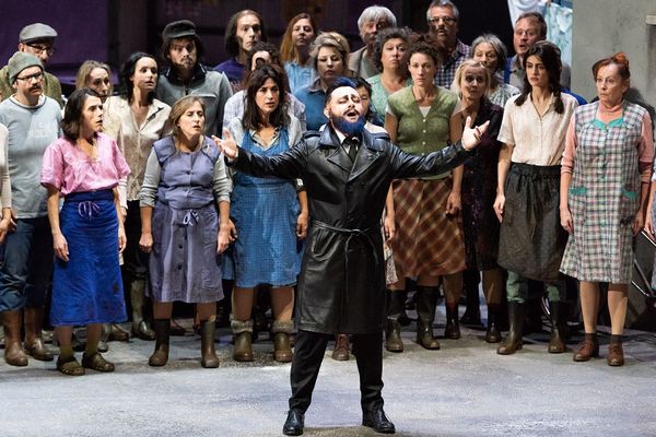 Barbe bleue à l'opéra de Lyon mis en scène par Laurent Pelly