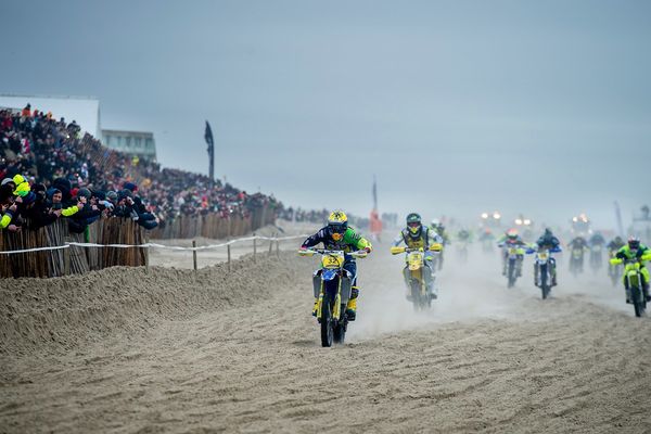 Pluie ou non sur l'Enduropale du Touquet.