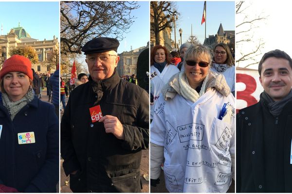 À Strasbourg, plus de 10.000 personnes ont marché selon l'organisation de la manifestation.