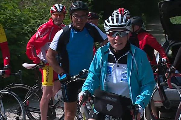 Bernadette Barreira a déjà fait deux tours de France en vélo / Couvrot, 19 mai 2018