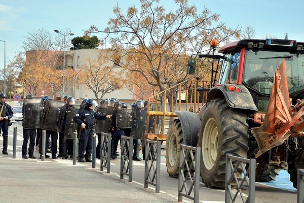 En janvier dernier, les viticulteurs de l'Aude s'étaient forment mobilisés comme ici à Narbonne.