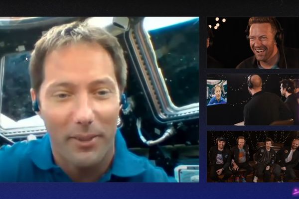 Thomas Pesquet en direct de l'ISS avec les quatre membres du groupe Coldplay dans la nuit de jeudi 6 à vendredi 7 mai 2021