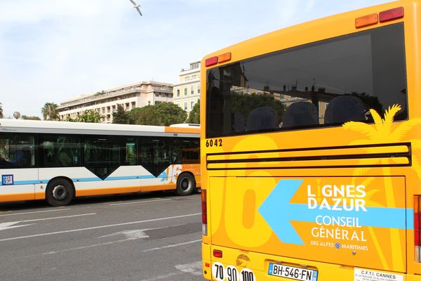 Un chauffeur de bus du réseau Lignes d'Azur est accusé par une internaute d'accident et délit de fuite. 