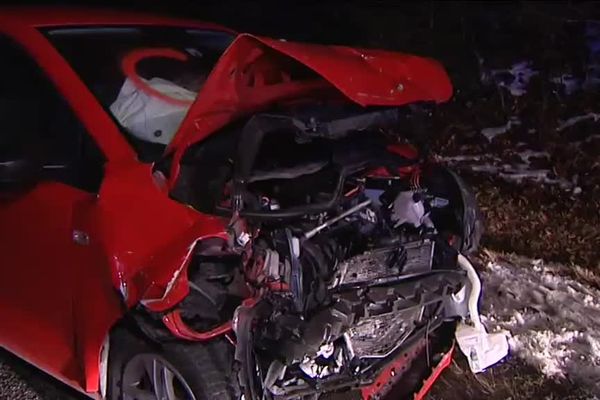 Un accident impressionnant mais fort heureusement sans blessé grave hier soir vers Pontarlier