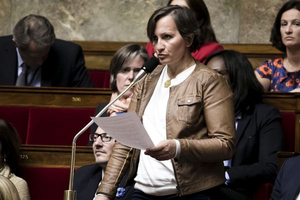 La députée de l'Allier Laurence Vanceunebrock-Mialon (LREM) à l'Assemblée Nationale.