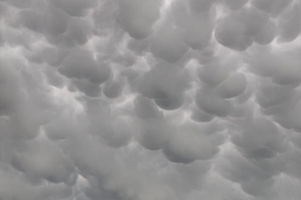 Nuages mammatus observés lundi 1er avril 2024 dans le ciel du Tarn.