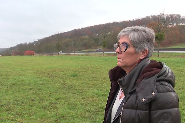 Agnès Cercel, maire (PCF) de Tourville-la-Rivière, veut se battre pour stopper ce projet d'aire de grand passage