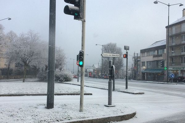 La neige à Rennes ce vendredi matin