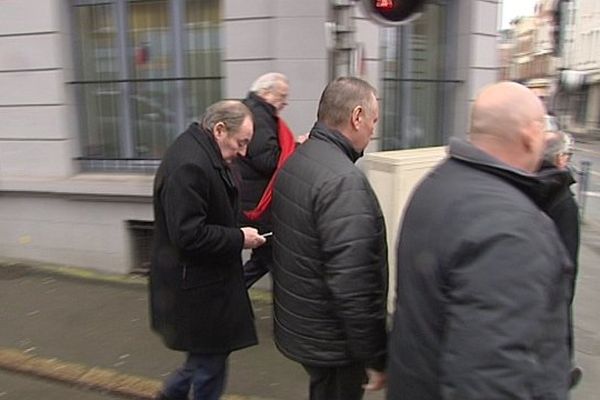 Gervais Martel à la sortie du tribunal correctionnel d'Arras.