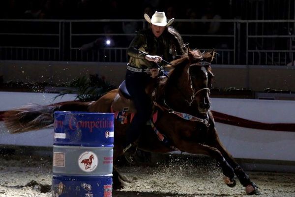 Les épreuves Western de Barrel Race sont toujours très spectaculaires.