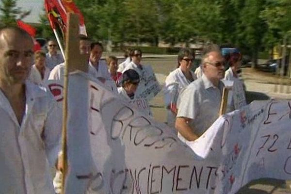 Manifestation de soutien ce matin