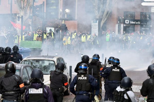 Lors d'une manifestation des Gilets jaunes à Toulouse, en décembre 2018.