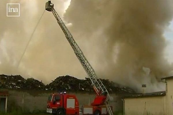 22 Août 2008 alors que l'incendie fait rage