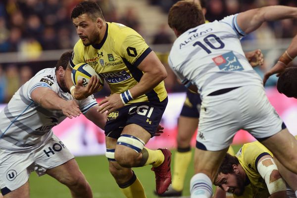 Damien Chouly, lors de la dernière rencontre entre Clermontois et Montpelliérains, le 12 mars 2017. Le MHR s'était imposé 19 à 28.