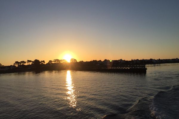 Lever de soleil en rade de Lorient