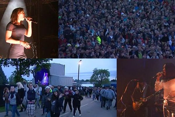 Beaucoup de monde ce vendredi soir à Saint-Laurent-de-Cuves dans la Manche pour le premier soir du festival Papillons de nuit