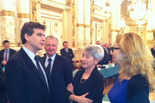 Arnaud Montebourg à la préfecture du Rhône (04/02/13)