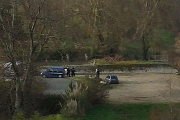 Les gendarmes encours d'intervention