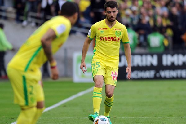 Léo Dubois auteur du 2ème but de Nantes face à Strasbourg