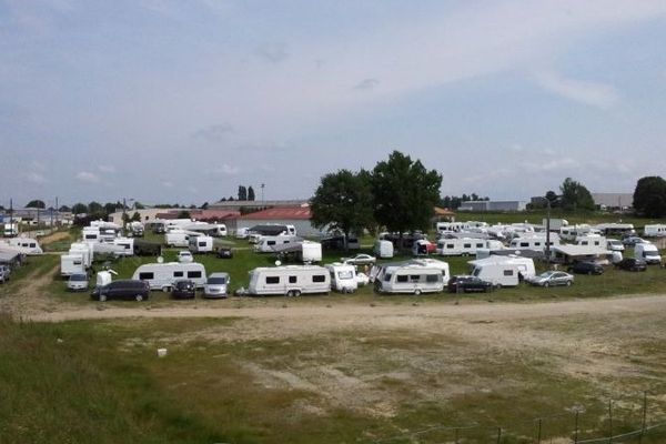 Le terrain à Saint-Junien actuellement occupé par les forains