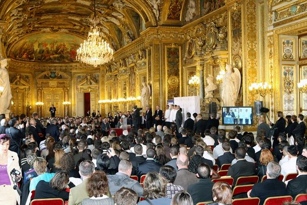 Cérémonie au Sénat du concours "des meilleurs apprentis de France" - photo d'archive