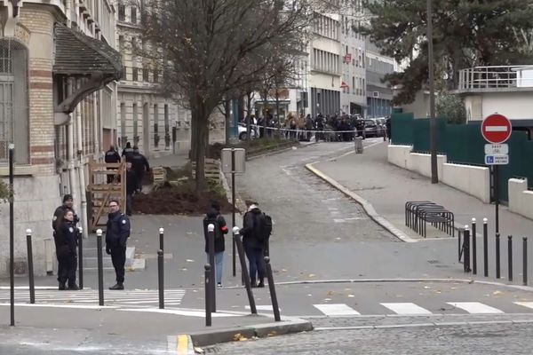 La rue Corvisart dans le 13e arrondissement prés du lycée-collège Rodin où est mort mardi un adolescent victime d'une rixe.