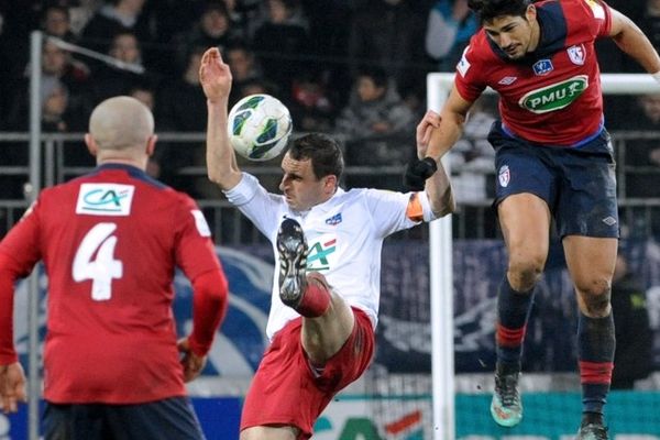 De Melo, auteur d'un but ce jeudi soir pour le LOSC. Il était de retour dans le onze lillois après une longue absence. 