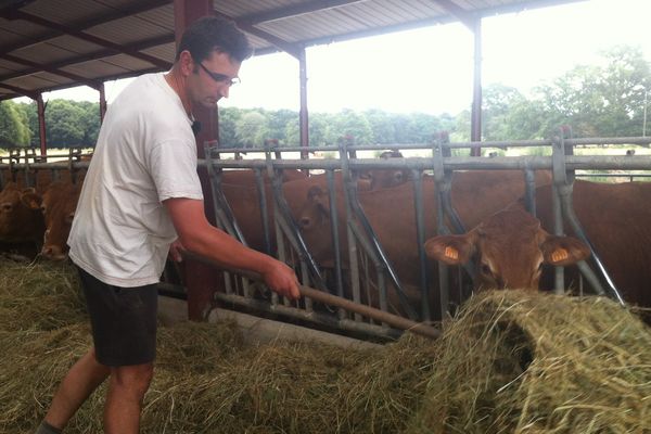 Fabrice Marier éleveur de bovins à Pruniers-en-Sologne (Loir-et-Cher)