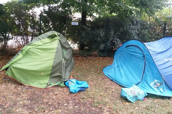 Une des zones du camping rochelais évacuée.