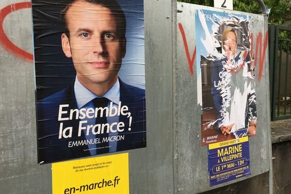 Macron -Le Pen au second tour de la Présidentielle 2017